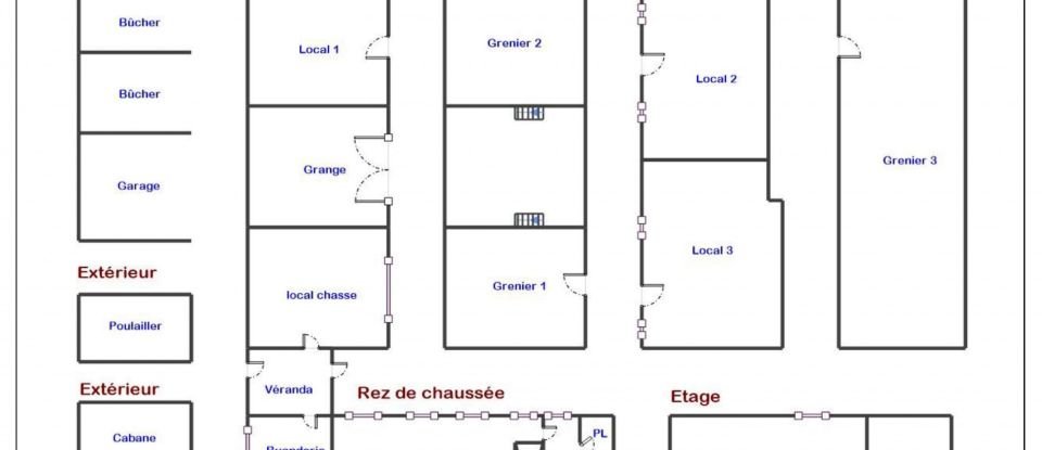 Longere 5 rooms of 160 m² in Dhuizon (41220)