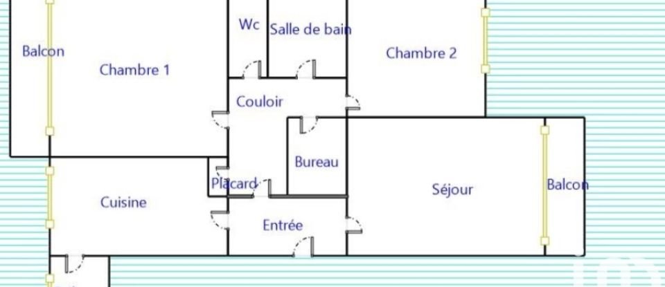 Appartement 3 pièces de 71 m² à Aubervilliers (93300)