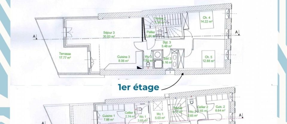 Immeuble de 270 m² à Decazeville (12300)