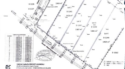 Land of 1,387 m² in Huismes (37420)