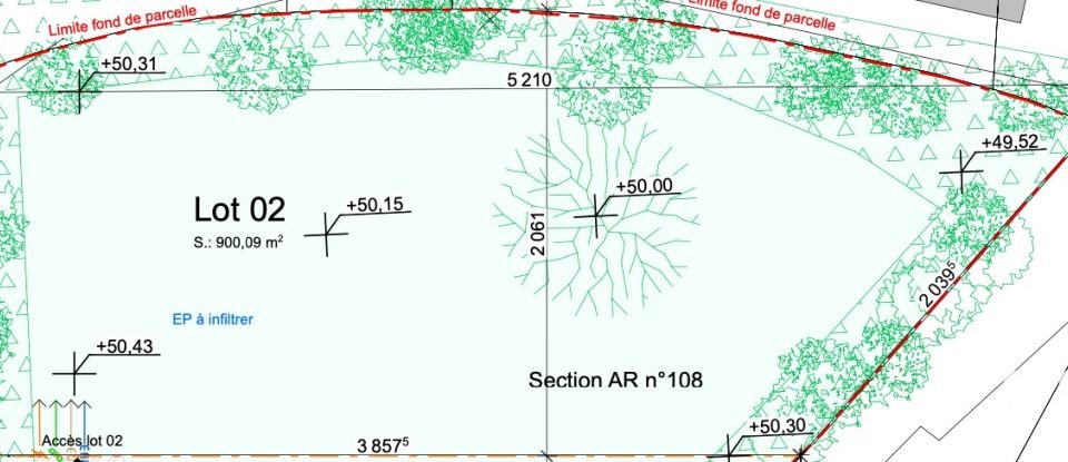 Terrain de 900 m² à La Chapelle-sur-Erdre (44240)