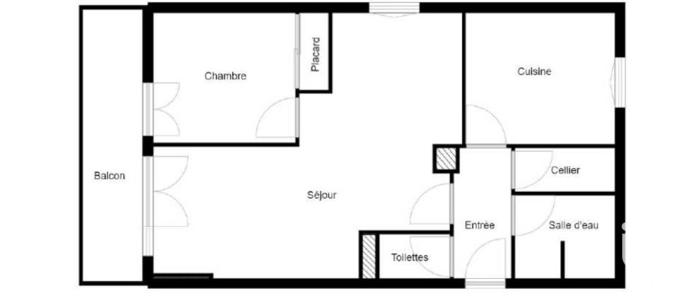 Apartment 2 rooms of 47 m² in Évry (91000)