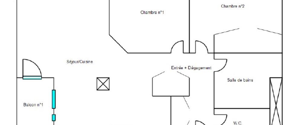 Appartement 3 pièces de 60 m² à Mont-de-Marsan (40000)