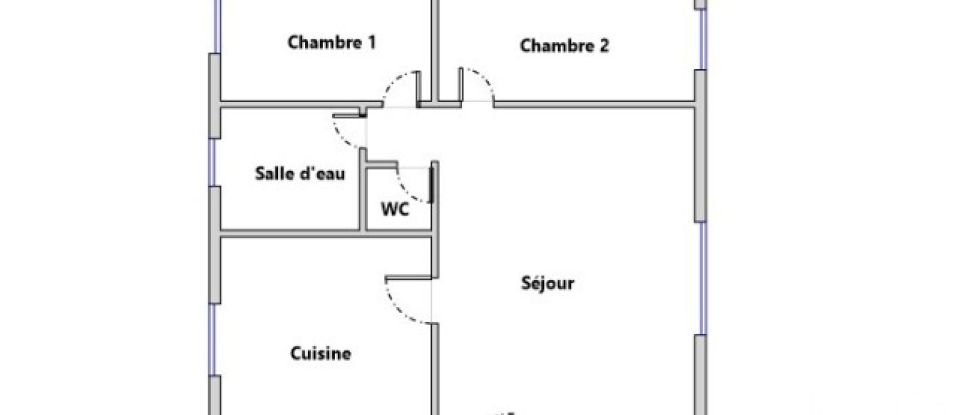 Apartment 3 rooms of 51 m² in Saint-Germain-lès-Arpajon (91180)