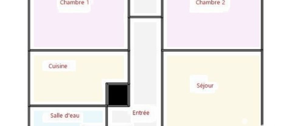 Apartment 3 rooms of 56 m² in Grenoble (38100)