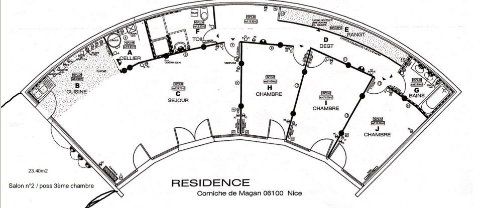 Appartement 5 pièces de 119 m² à Nice (06000)