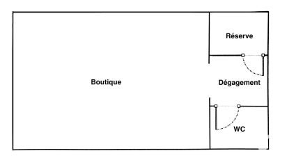 Retail property of 44 m² in Paris (75008)