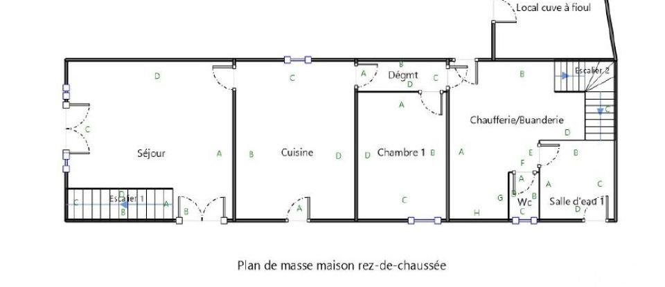 Longere 6 rooms of 132 m² in Civaux (86320)