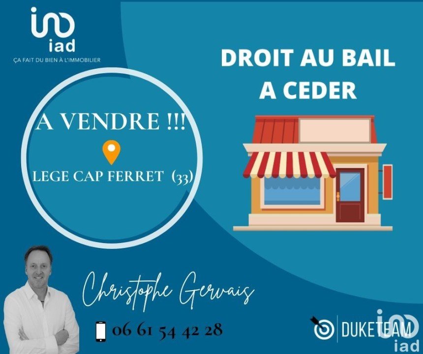 Droit au bail de 100 m² à Lège-Cap-Ferret (33950)