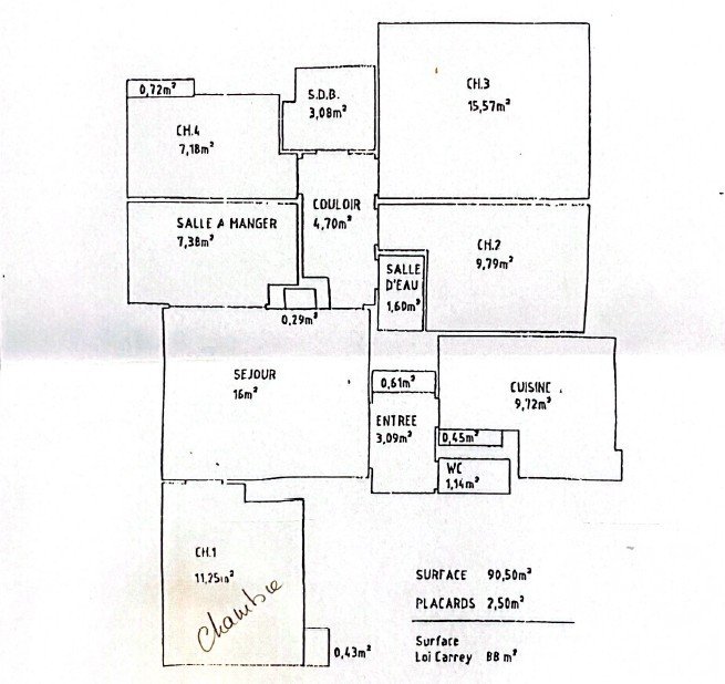 Apartment 6 rooms of 90 m² in - (75016)