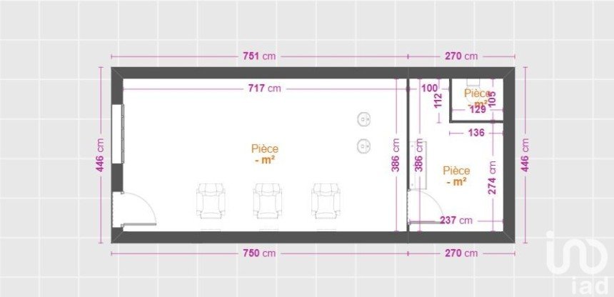 Local d'activités de 40 m² à Chaligny (54230)