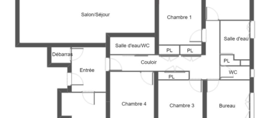 Appartement 5 pièces de 143 m² à Angers (49000)