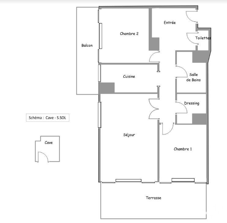 Appartement 3 pièces de 79 m² à Courbevoie (92400)