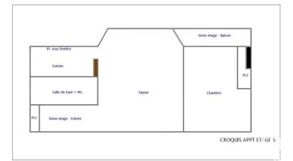 Appartement 2 pièces de 35 m² à Pantin (93500)