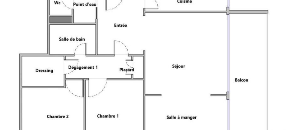 Apartment 4 rooms of 80 m² in Bougival (78380)