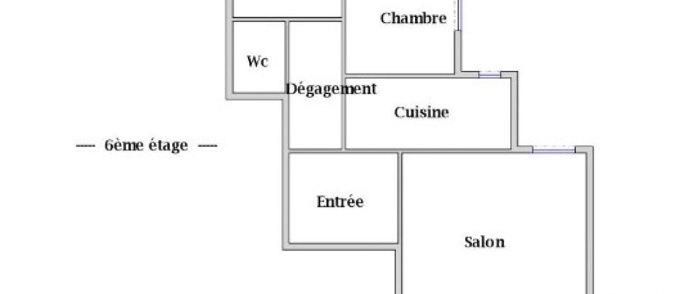 Apartment 2 rooms of 53 m² in Boulogne-Billancourt (92100)