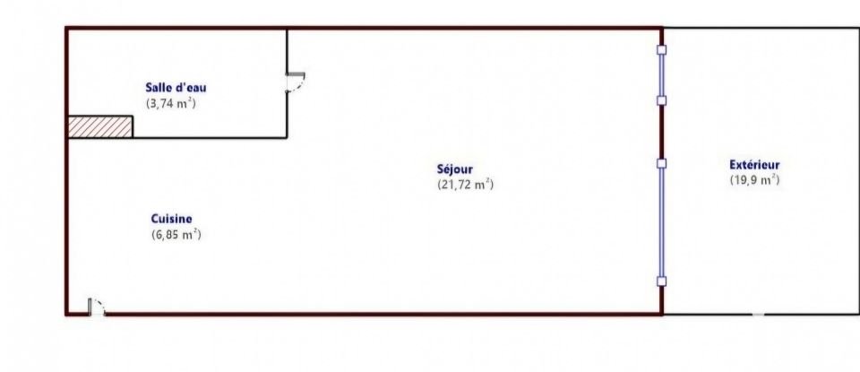 Apartment 1 room of 32 m² in Saint-Laurent-du-Var (06700)