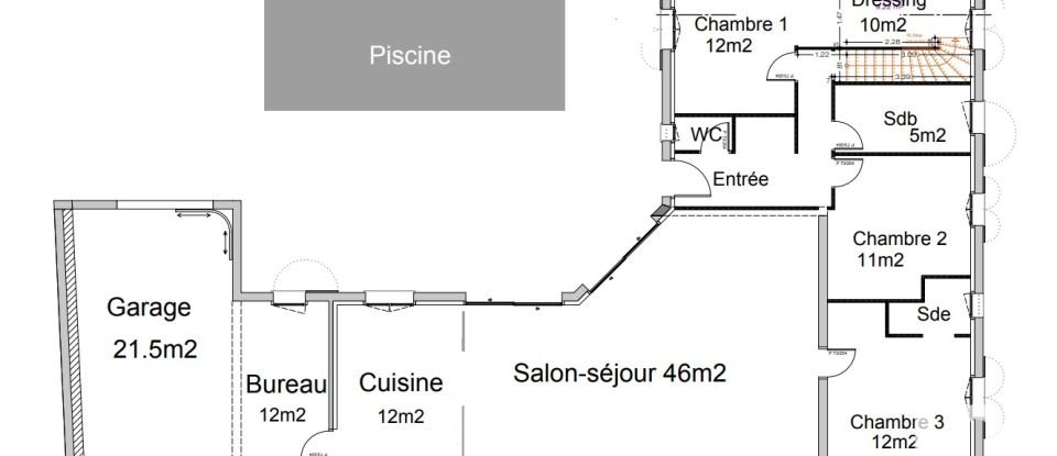 Maison traditionnelle 7 pièces de 178 m² à La Rochelle (17000)