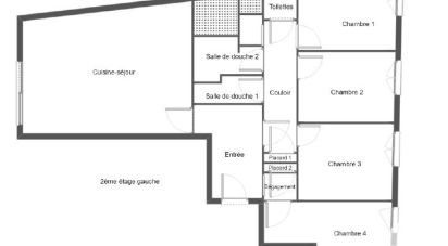 Apartment 5 rooms of 77 m² in Le Havre (76600)