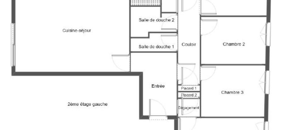 Apartment 5 rooms of 77 m² in Le Havre (76600)