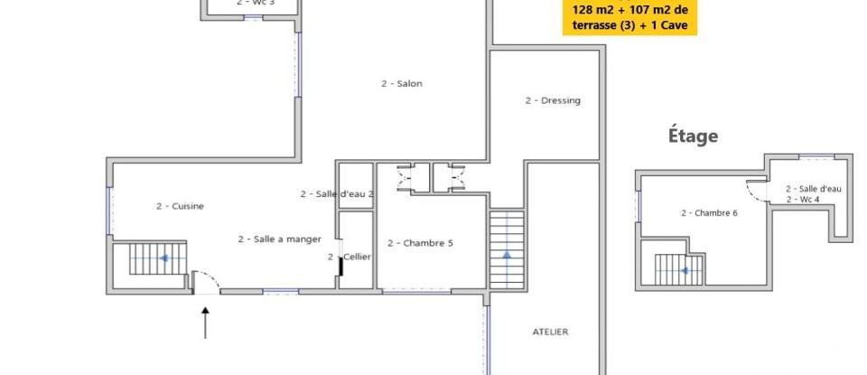 House 11 rooms of 315 m² in Colomars (06670)