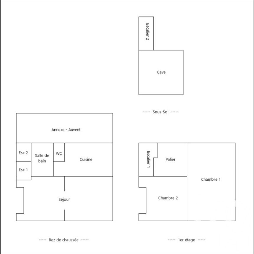 Traditional house 3 rooms of 57 m² in Amiens (80000)