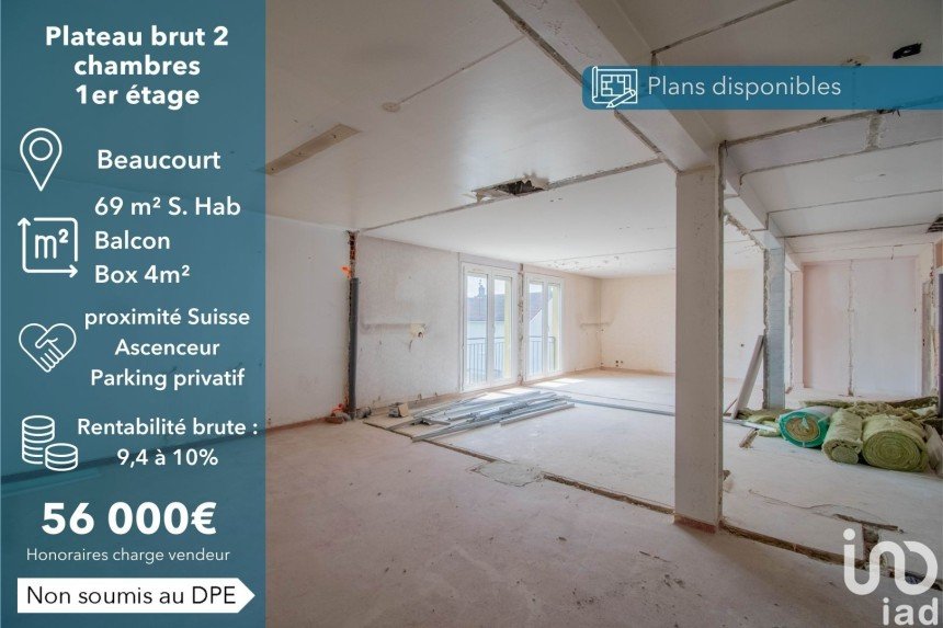 Apartment 3 rooms of 69 m² in Beaucourt (90500)