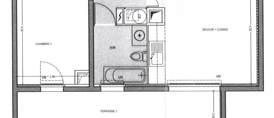 Appartement 2 pièces de 39 m² à La Seyne-sur-Mer (83500)