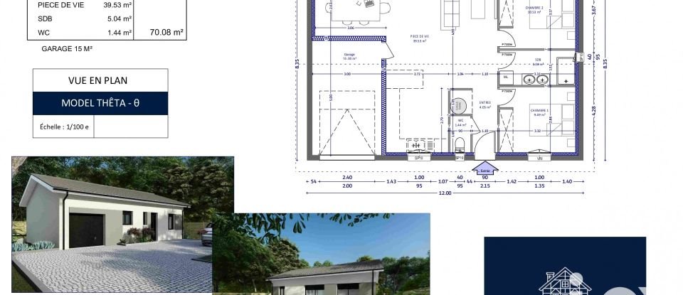 Land of 3,000 m² in Chantemerle-sur-la-Soie (17380)