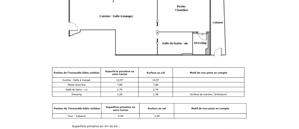 Appartement 2 pièces de 26 m² à Les Lilas (93260)