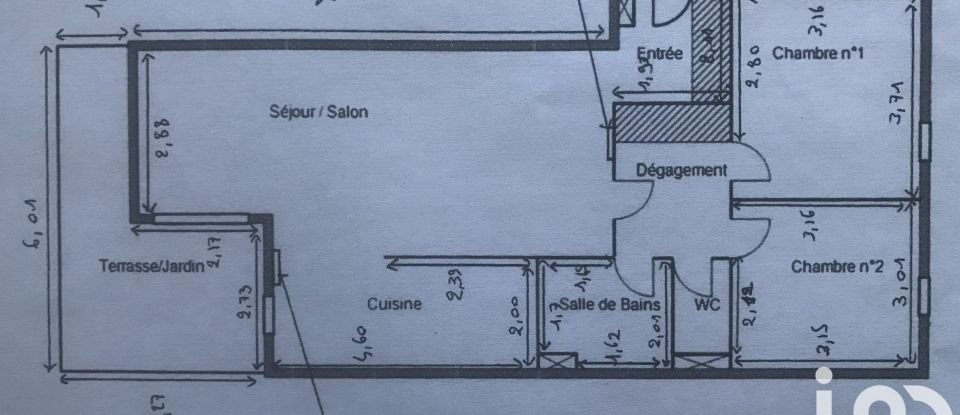 Apartment 3 rooms of 73 m² in Saint-Geniès-de-Malgoirès (30190)