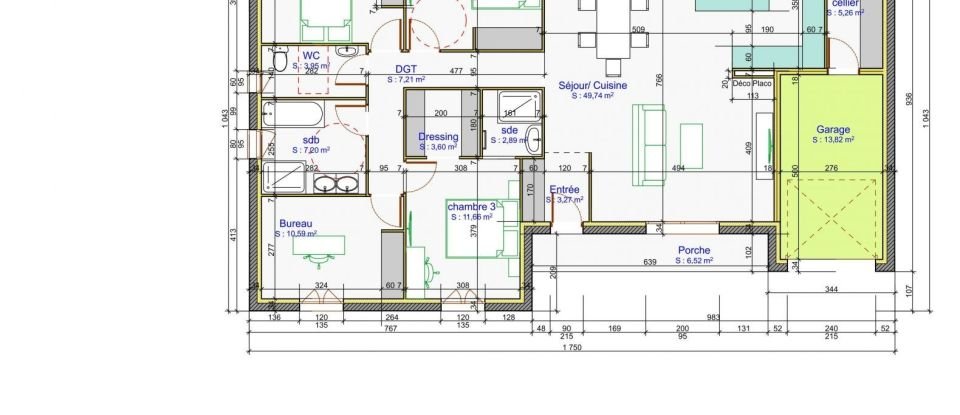 Maison 5 pièces de 125 m² à Campsegret (24140)