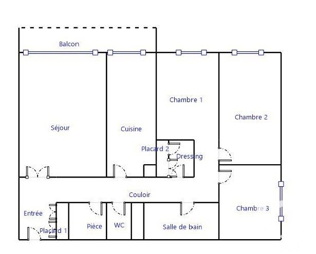 Appartement 4 pièces de 79 m² à Viry-Châtillon (91170)