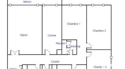 Apartment 4 rooms of 79 m² in Viry-Châtillon (91170)