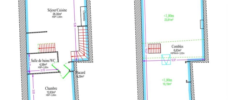 Appartement 3 pièces de 45 m² à Rezé (44400)