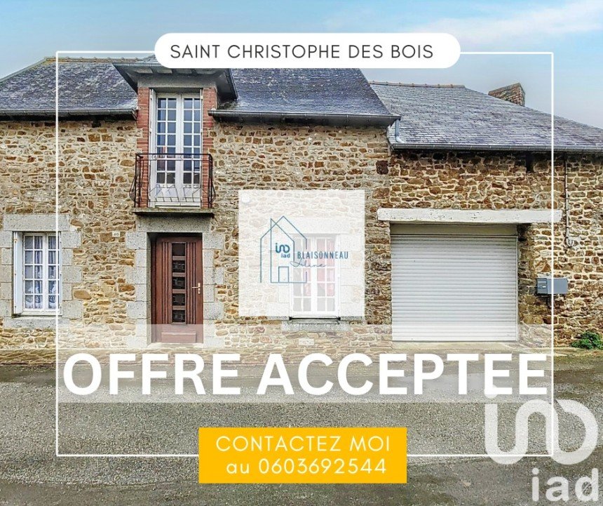 Maison de village 3 pièces de 85 m² à Saint-Christophe-des-Bois (35210)