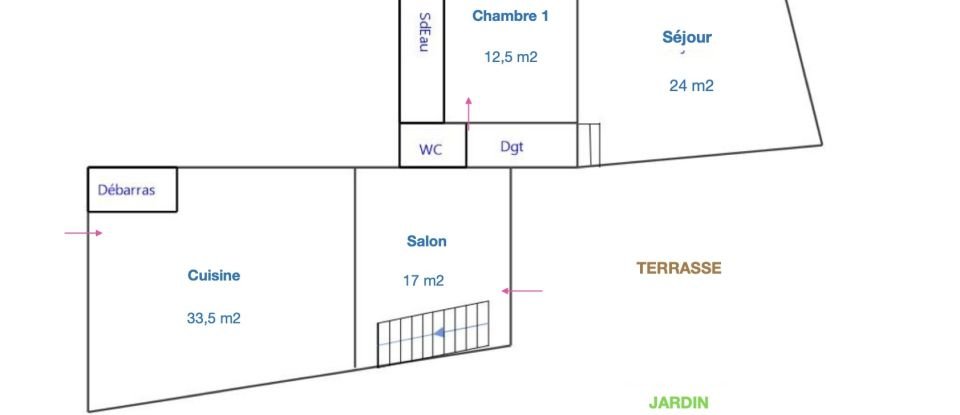 Maison traditionnelle 5 pièces de 136 m² à Monnières (44690)