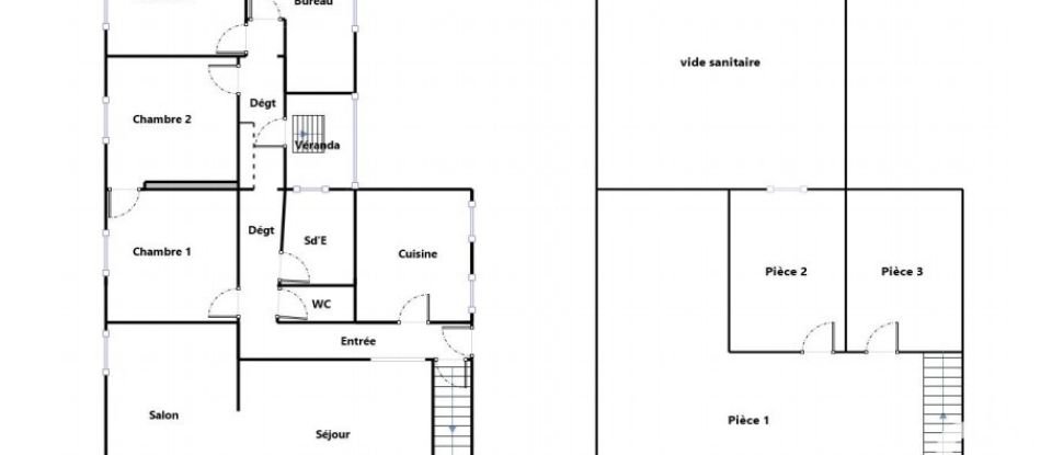 House 5 rooms of 100 m² in MONTRICHARD (41400)