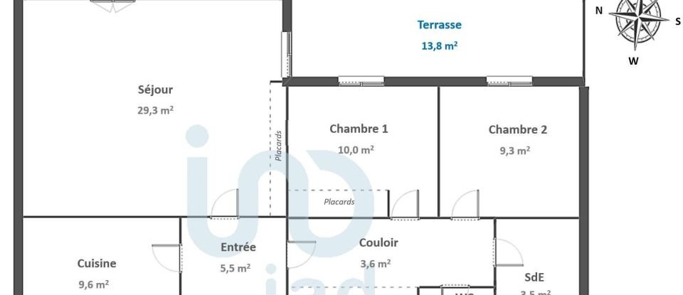 Apartment 3 rooms of 76 m² in Rambouillet (78120)