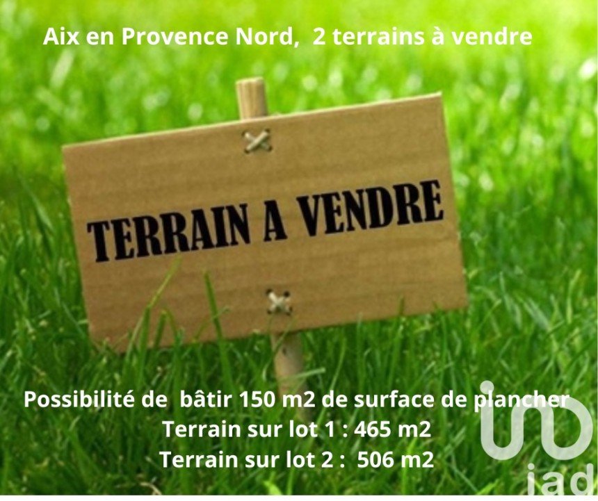 Land of 500 m² in Aix-en-Provence (13100)