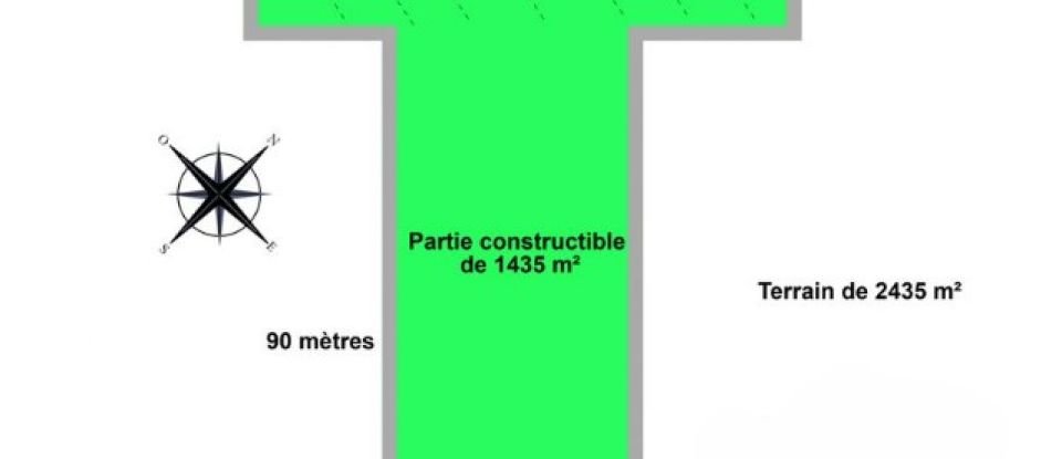 Terrain de 2 435 m² à Brin-sur-Seille (54280)