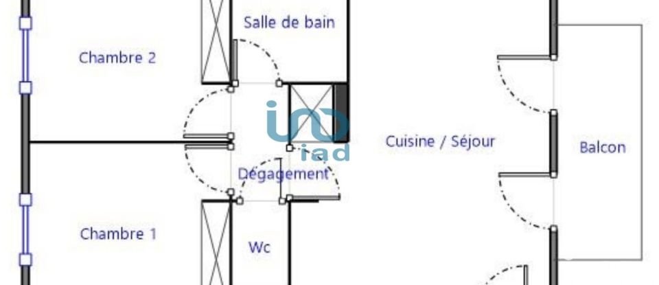 Appartement 3 pièces de 42 m² à Parentis-en-Born (40160)