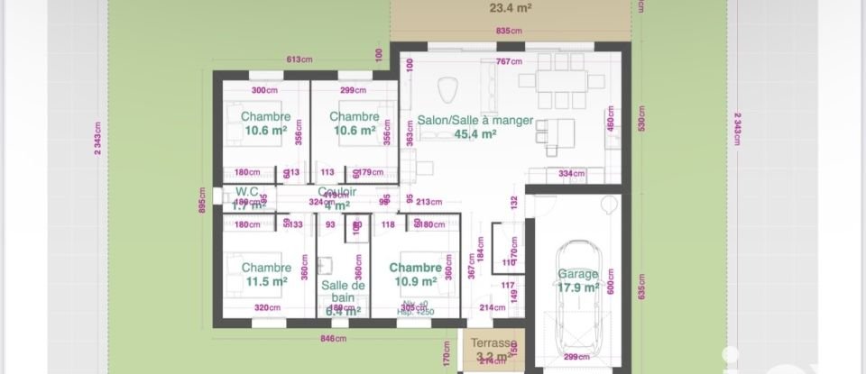 Maison traditionnelle 8 pièces de 200 m² à Romans-sur-Isère (26100)