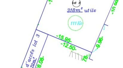 Terrain de 318 m² à Saint-Louis (97450)