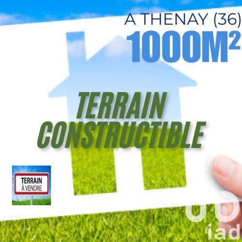 Land of 1,000 m² in Thenay (36800)