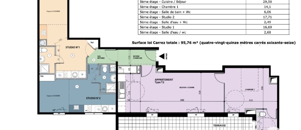 Appartement 4 pièces de 96 m² à Argenteuil (95100)