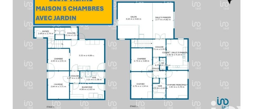 House 7 rooms of 150 m² in Blois (41000)