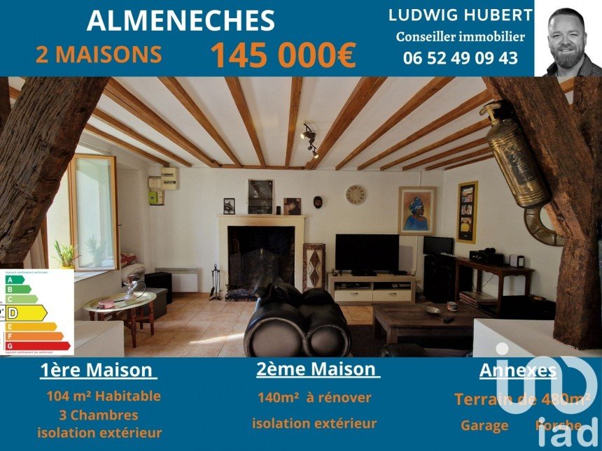 Maison traditionnelle 8 pièces de 104 m² à Almenêches (61570)