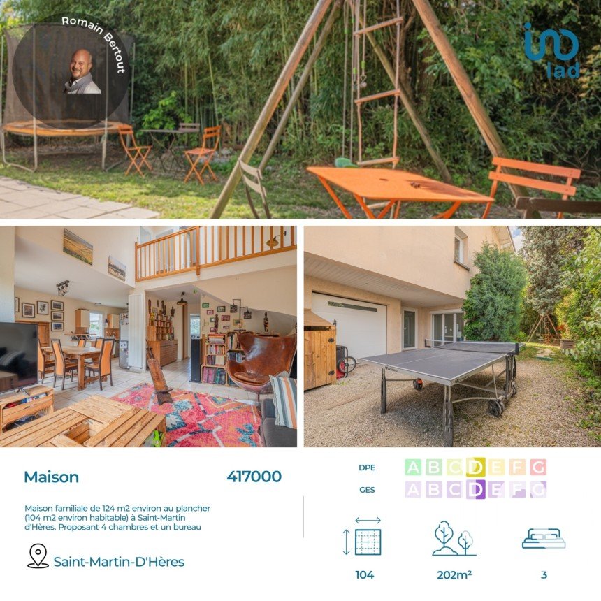 Maison 6 pièces de 104 m² à Saint-Martin-d'Hères (38400)