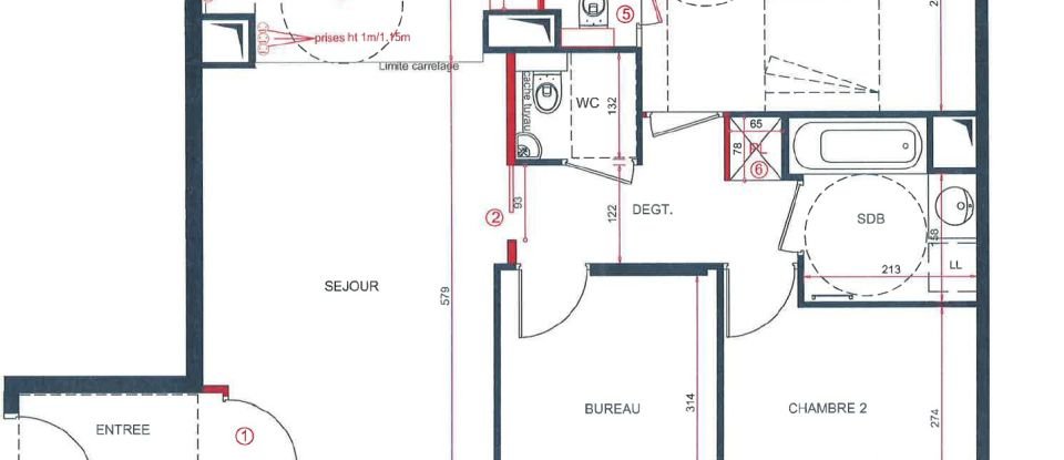 Apartment 4 rooms of 77 m² in Puteaux (92800)